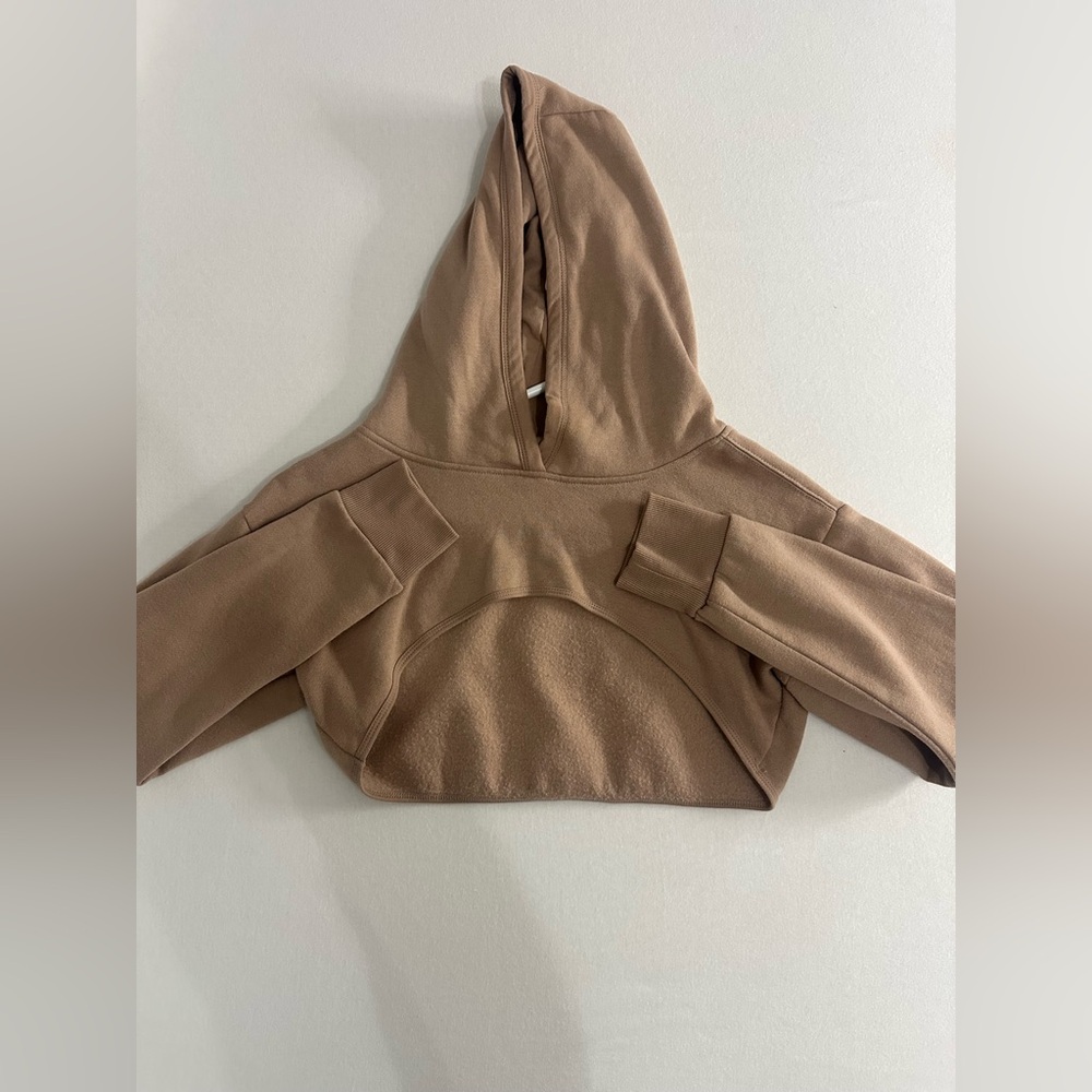 Super Cropped Tan Shrug Hoodie